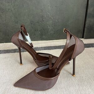 ASOS Brown Mesh Heels